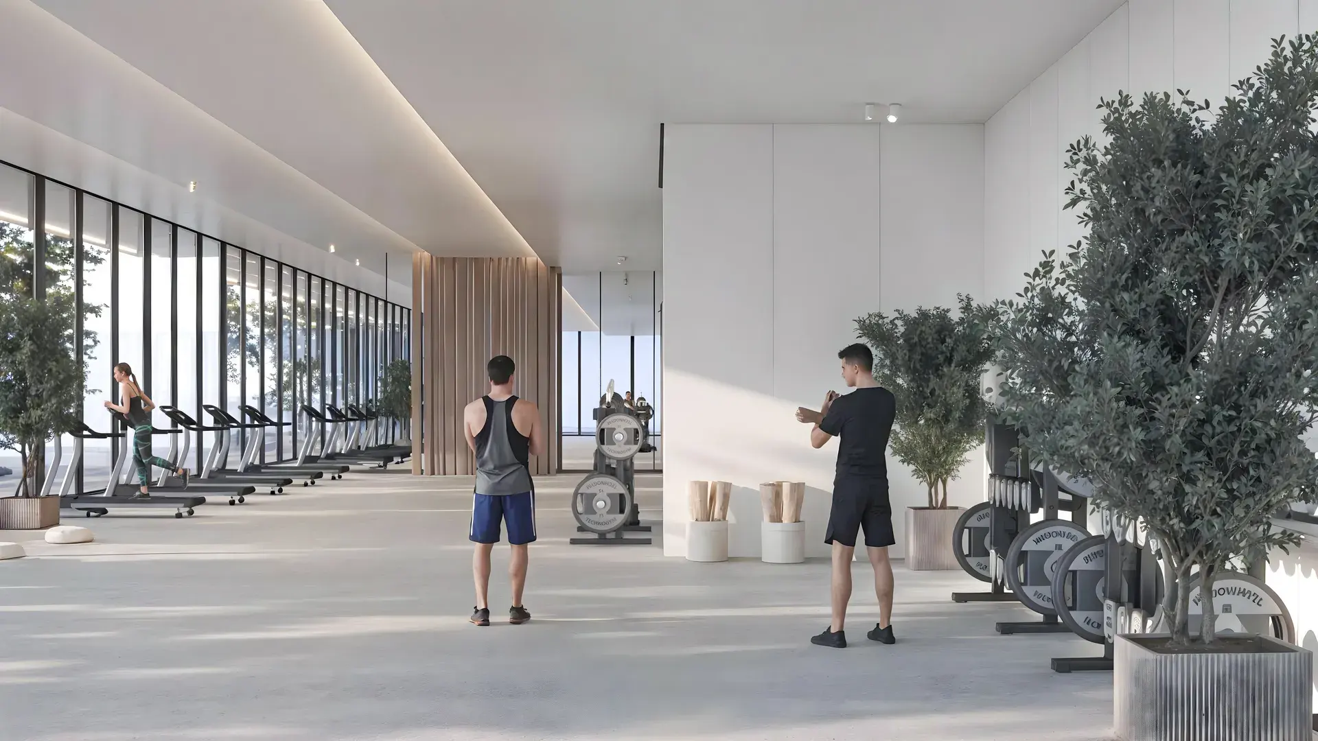 Sakura Gardens: the gym