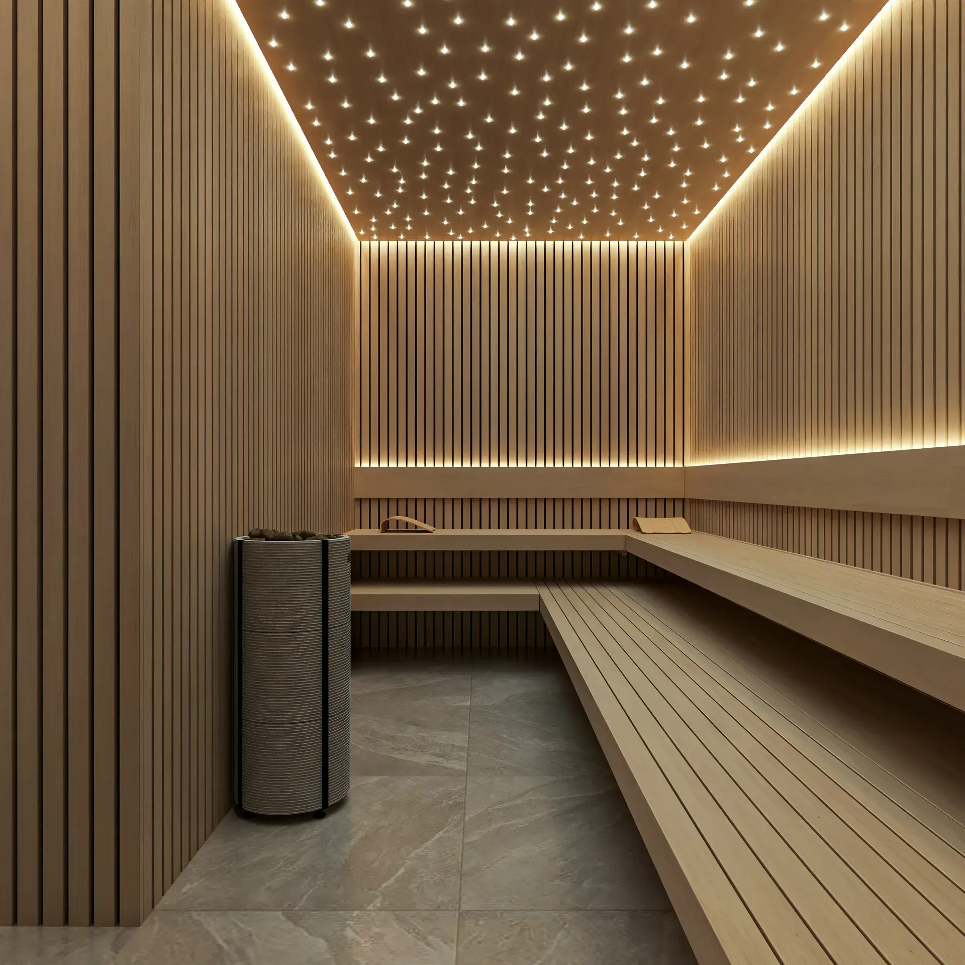 Sakura Gardens: the sauna and steam room