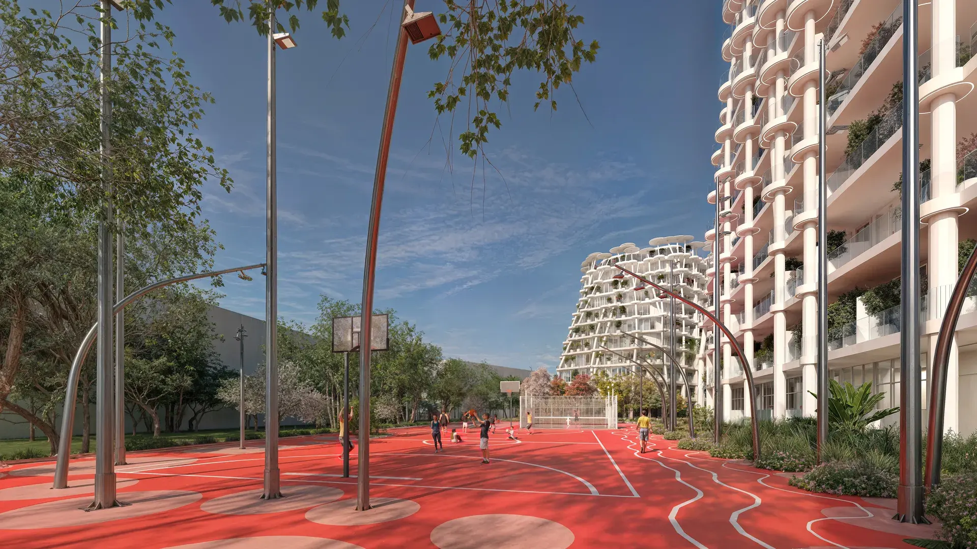 Sakura Gardens: the running track
